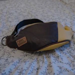 Nerka skórzana (brązowo-żółta)