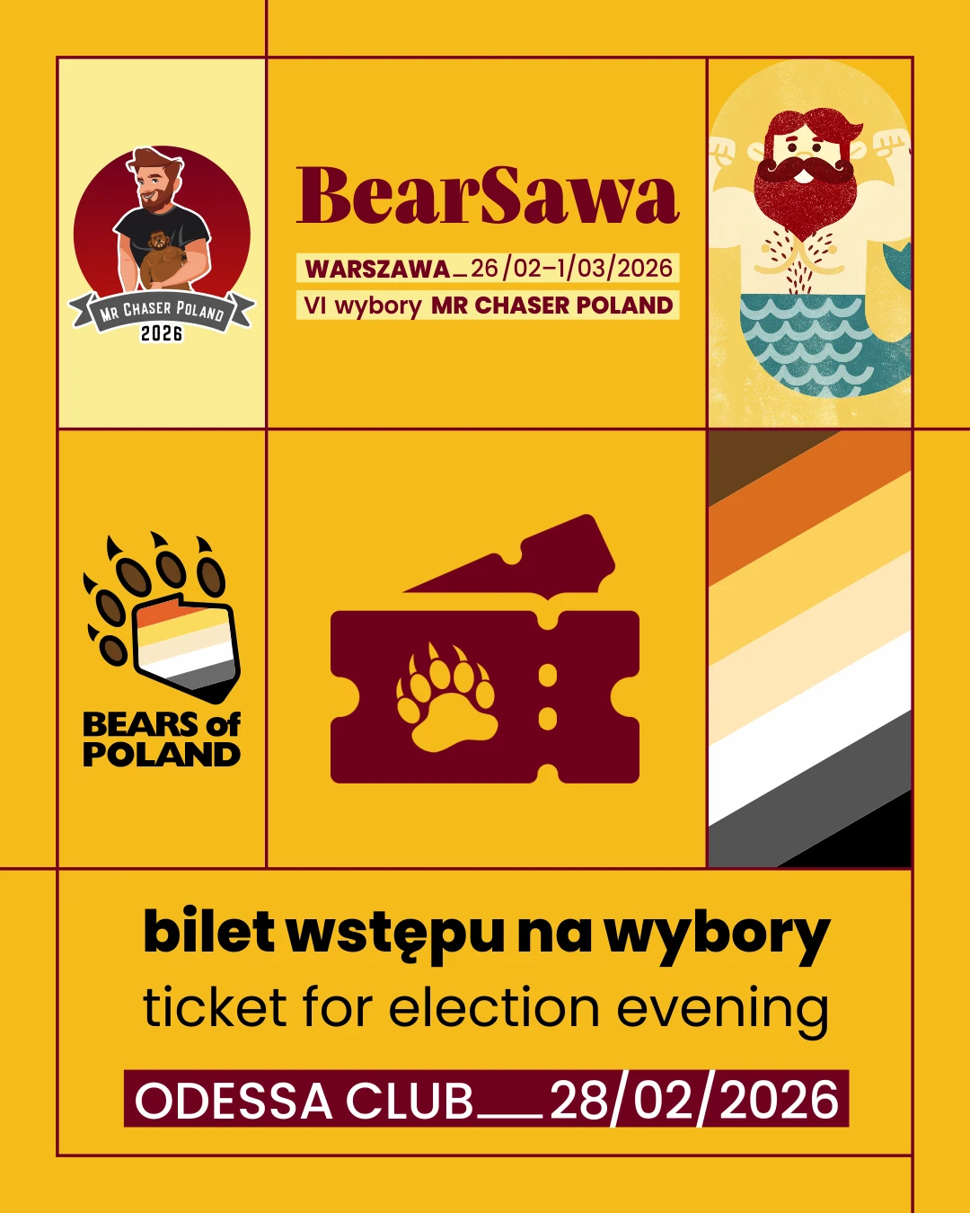 Bilet na wybory Mr Chaser Poland 2026 (28.02.2026)