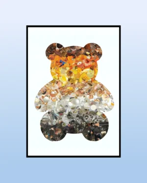 Plakat Miś Flaga Bears